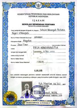 Ijazah SMP