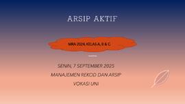 Modul Materi Tujuan Pengelolaan Arsip