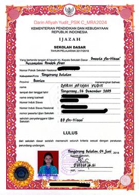 Ijazah Sekolah Dasar