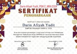 Sertifikat Himpunan Mahasiswa Manajemen Rekod dan Arsip 2025