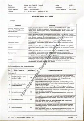 Nilai Raport Semester Ganjil