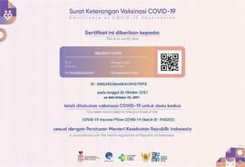 Sertifikat Vaksinasi Covid-19