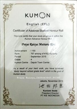 Sertifikat Level I 160