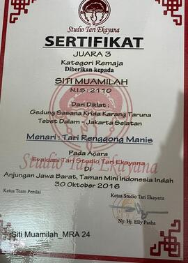 Sertifikat Tari Juara 03