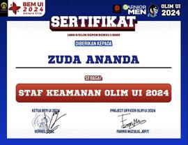 Sertifikat OLIM UI